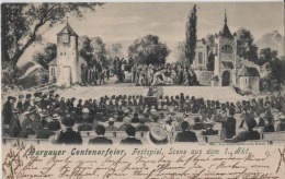 Aargau - Aargauer Centenarfeier - Festspiele - Scene Aus Dem 1. Akt - Stempel: Zofingen - Litho Gebr. Metz - Zofingen