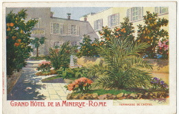 Litho Grand Hotel De La Minerve Rome  Edit A. MarziVia Lombardia  Ferrovia Written By Giulio Tartaglia Musician - Bars, Hotels & Restaurants