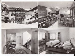 SAMNAUN: 4-Bild-AK Hotel Post ~1970 - Samnaun