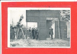 TIR A L ' ARC  Cpa Animée  Au Verso Publicité Chocolat Lombart Paris - Tiro Al Arco