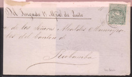 O) 1868 ECUADOR,   1 REAL GREEN, JUDICIAL MAIL,FRONT COVER FROM QUITO TO RIO BAMBA WITH EXTRAORDINARY MARGINS XF - Oceania (Other)