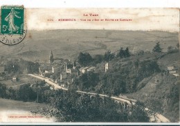 MONESTIES   ( 81 )  Vue De L' Est  Et  Route  De  Carmaux   En  1911       (  Vendu En L'état ) - Monesties