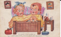 Illustrateur  LECLERC ?--au Secours ! Il Y A Quequ'un Caché.....--voir 2 Scans - Leclerc