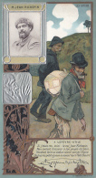 Chromos - Lefèvre-Utile - Art Nouveau - Gaufrée - Littérature Théâtre - Jean Richepin - Lu