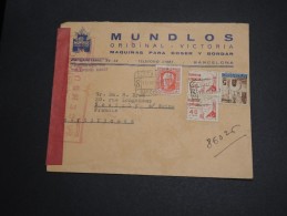 ESPAGNE - Enveloppe Commerciale De Barcelone Pour La France En 1937 Avec Censure - A Voir - L 2897 - Republikeinse Censuur