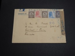 ESPAGNE - Enveloppe Pour La France En 1938 Avec Censure - A Voir - L 2899 - Marques De Censures Républicaines