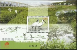 China Macau 2015 S/S Macao Wetlands Bird Stamp - Ungebraucht