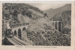 ALBULABAHN → Dampfzug Auf Der Schmittentobelbrücke Mit Landwasser-Viadukt, Ca.1930 - Schmitten