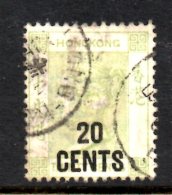 T654 - HONG KONG , 20 Cents Su 30 Cents Usato - Used Stamps