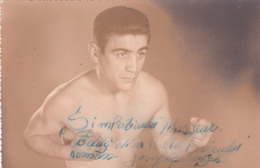 Autographe Original Signature Dédicace Sport Boxe Boxeur Josef BARAZCH ? (2 Scans) - Autógrafos