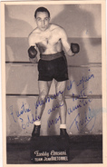 Autographe Original Signature Dédicace Sport Boxe Boxeur Freddy CONSANI Team Jean Bretonnel - Authographs