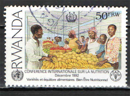 RWANDA - 1992 - CONFERENZA INTERNAZIONALE SULLA NUTRIZIONE - USATO - Gebraucht