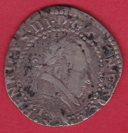 France Henri III - Demi Franc Argent - Limoges - 1574-1589 Henry III