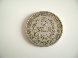 Guinea, 5 Sylis, 1971, SUP, Aluminium,Guinée - Guinée