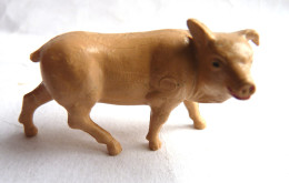 FIGURINE Marque Inconnue  - ANIMAUX ANIMAL DE LA FERME - COCHON DEBOUT (2) Pas Clairet Starlux Queue Manquante - Cerdos