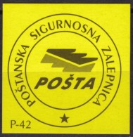 2000´s - Yugoslavia / Serbia - POSTAL CLOSE Label - Not Used - Servizio