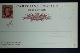 Italia: Cartolina Postale Mi Nr 3 Unused - Entiers Postaux