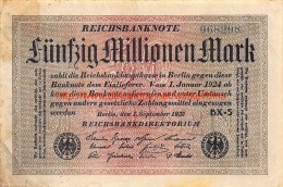 Fünfzig Millionen Mark 1923 - 50 Mio. Mark