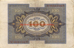 Hundert Mark 100 Reichsbanknote 1920 - 100 Mark