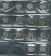 BELGIQUE 1987-1993 MORIN 820-833 FLEURS DE COIN  50 FRANCS/FRANK - 50 Francs