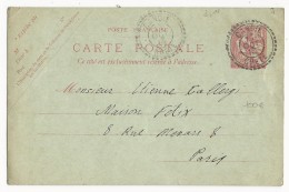 CRETE - 1913 - RARE CARTE ENTIER MOUCHON De CANDIE (IND 18 = 350 EUROS) Pour PARIS - Other & Unclassified