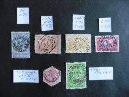 Belgique  Beaux Cachets  Sur 6 Timbres Oblitérés - Bahnpoststempel