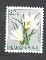 RUANDA URUNDI   1953 Indigenous Flora  ** - Gebraucht