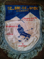 ULTRA RARE FLAG 1979 ALPINE DAYS NATIONAL SKI RUNNIG I PLACE USED BIG SIZE - Winter Sports