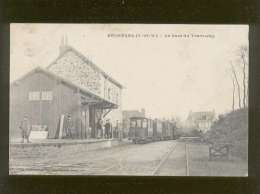 35 Bécherel La Gare Du Tramway édit. Le Marchand Médréac N° 69 Chemin De Fer Train Animée - Bécherel