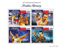 Maldives. 2016 Freddie Mercury. (404a) - Singers