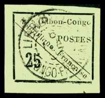 O N°15, 25c Noir Sur Vert De 1889, Grandes Marges, Jolie Pièce, SUP (signé Scheller/certificat)  ... - Oblitérés