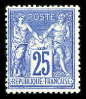 * N°78, 25c Outremer, Petite Froissure D'angle Sinon TB   Qualité: *   Cote: 650 Euros - 1876-1898 Sage (Type II)