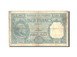 Billet, France, 20 Francs, 20 F 1916-1919 ''Bayard'', 1916, 1916-08-02, TB - 20 F 1916-1919 ''Bayard''