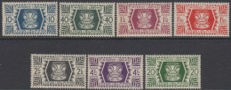 Wallis And Futuna 1944 Definitive Stamps: Free France, Ceramics. Part Set Mi 147, 150, 152-154, 156, 159 MNH - Neufs