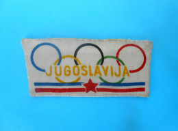 OLYMPIC GAMES ROME 1960. Yugoslav Olympic Team Official NOC Patch Roma '60. Jeux Olympiques Olympiade Olimpiadi Olimpici - Bekleidung, Souvenirs Und Sonstige