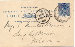 Nouvelle Zélande Entier Postal 1899 - Briefe U. Dokumente