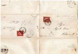 1876 LETTERA CON ANNULLO PIEDIMONTE D'ALIFE CASERTA - Service