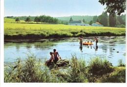 Les Ardennes Belges Pittoresques-Rivière-Ardenne-Semois-Canot-Jeux D´enfants-A Situer- Herbeumont?-Prieuré Des Conques? - Herbeumont