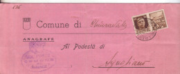 26*-30c.Propaganda Di Guerra:La Disciplina...-su Modulo Immigrazione Comune Di Chiaravalle-v.1944 X Agugliano X Pavia - Kriegspropaganda