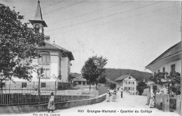 GRANGES-MARNAND → Quartier Du Collège Ca.1920 ►Militärstempel ESCADRON DE DRAGONS◄ - Marnand