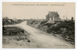 62 - Avion - Après La Guerre - Rue Jules-pierron - Avion