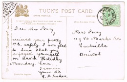 RB 1121 -  Raphael Tuck 1907 Postcard Ilfracombe Devon - Good Chew Magna Postmark Somerset - Ilfracombe