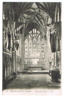 RB 1122 - Early LL L.L. Postcard - The Lady Chapel Christchurch Priory Dorset Ex Hampshire - Bournemouth (until 1972)