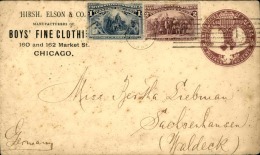 ETATS UNIS - Entier Postal + Complément  De Chicago Pour L ' Allemagne En 1894 - A Voir - L  3980 - ...-1900
