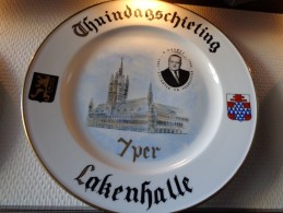 * Ieper - Ypres - Yper * Uniek Bord Porselein IEPER Thuindagschieting A. Gruwez, Assiette - Sonstige & Ohne Zuordnung