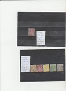 TIMBRES DE SUISSE  NR 42/3 O-44*-45/6 O-48C O ANNEES 1867-78 COTE 60.70 € - Ongebruikt