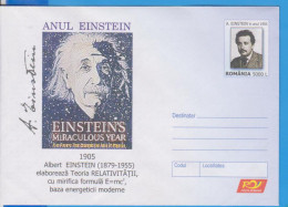 ALBERT EINSTEIN  ROMANIA GANZSACHE STATIONERY ENTIER - Albert Einstein