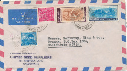 India Air Mail Cover Sent To USA 1972 - Poste Aérienne