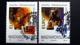 Ungarn 4195/6 Oo/ESST, EUROPA/CEPT 1992, Christoph Kolumbus (1451-1506), 500 J. Entdeckung Amerikas - Usado