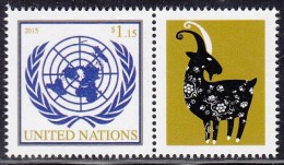 ONU New York 2015 Année De La Chèvre Year Of The Goat ** - Altri & Non Classificati